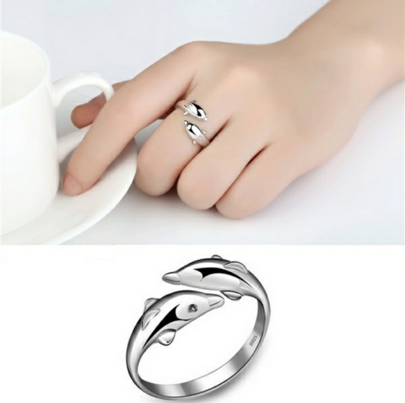 925 Sterling Silver Dolphin Jewelry Set - Picture 7 of 7